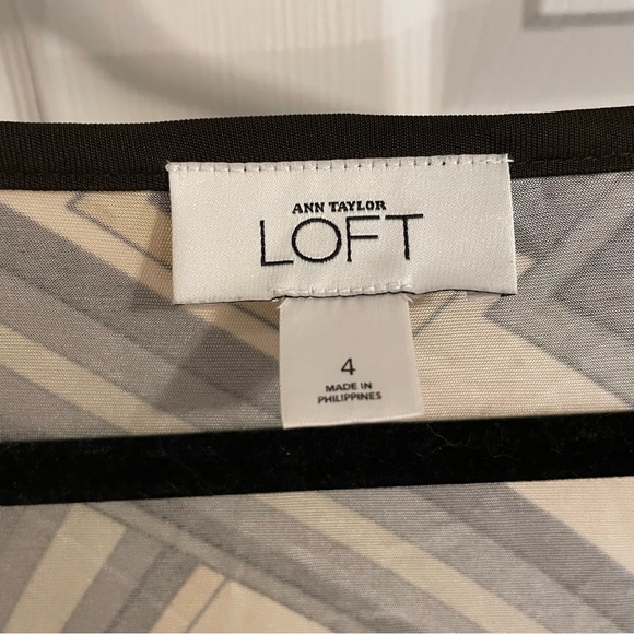 *DONATED* LOFT | Women’s Dress | Green Cream Black | Size 4 - Picture 5 of 5